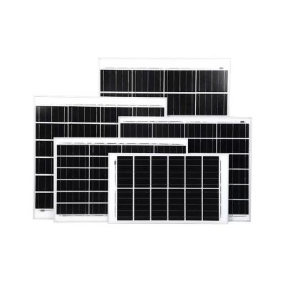 China Monocrystaline Silicon Grade A Glass Solar Panel High Quality OEM&ODM Serive Monocrystalline Silicon 18V 30W 40W 50W for sale