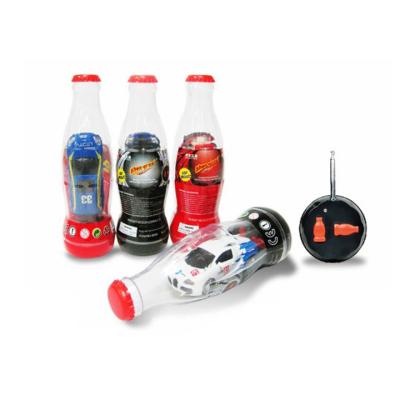 China New Style 1:53 4 CH Mini RC Car Model RC In Coke Bottle Coke Racer RC Mini Car 8009 for sale