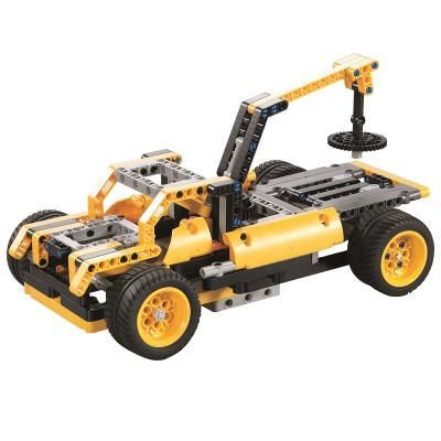 China Educational Toy 2017A-23 PULL BACK DIY Educational Car Blocks Toys 2.4GHz 2CH 468PCS 120 IN 1 RC Building Blocks Car for Boys and Girls for sale