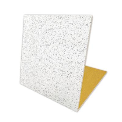 China Perforated Mineral Fiber Ceiling Panel 15mm Thickness Acoustic Ceiling Tiles Building Offices Ceilings Use Perforated Holes Design for sale