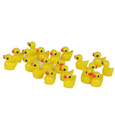 China Europe Resin Mini Duck Figurine Animal Miniature Landscape Fairy Garden Bonsai Plant Garden Decor 18mmx15mm for sale