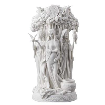 China Europe 16cm Resin Statue Greece Religion Triple Goddess Mother First And The Old Woman Statue Sculpture Deities for sale