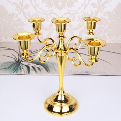 China Weddings Candles Metal Candelabra Candle Holder Candle Holder Candlelight Dinner Wedding Gift Event Retro Wedding Wedding Candelabra for sale