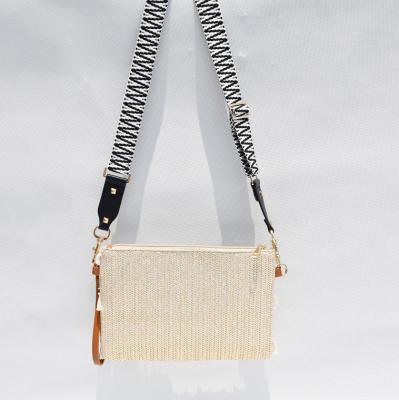 China Lady Cross body bag Women Natural Straw Material With Adjustable Strap bags 2021 bags women handbags for sale