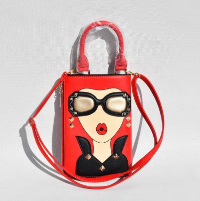 China Fashion anti-theft personality fashion beauty girls design cartoon mobile phone bag for sale