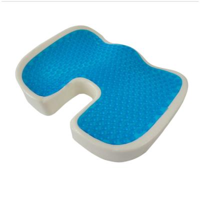 China High Quality Cooling Massage Car Seat Gel Memory Foam Cushion For Back Pain Relief for sale