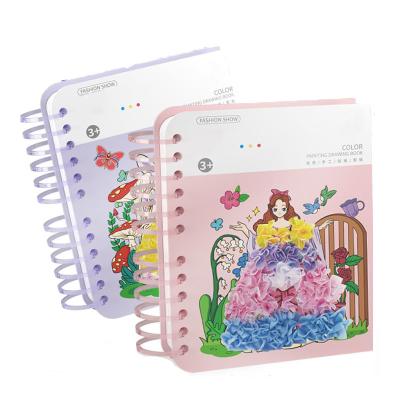 China 2023 Funny Educational Toy Art Craft Push Dressing Up Fun Book 3D DIY Cartoon Dress-up Water Coloring Book Set Childhood Infinite Dream Hand Painted for sale