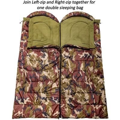 China Hybrid Type Hollow Fiber Splicing Foldable Double Sleeping Bag for sale