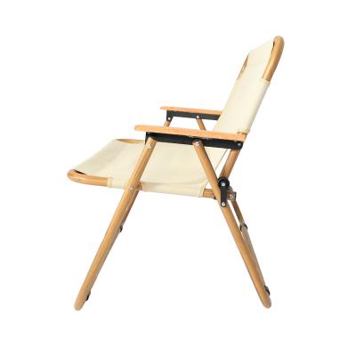 China High Quality Waterproof Super Thick Foldable Extra Wide 600D Oxford Cloth Antique Folding Wooden Chair For Picnic for sale