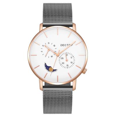 China custom logo stainless steel waterproof classic original rose gold slim wrist business mesh brand stylish mens luxury watch for sale