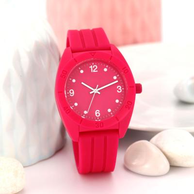 China customized cheap best selling original sports lady oclock fashion colorful silicone strap plastic analogue watches for women for sale