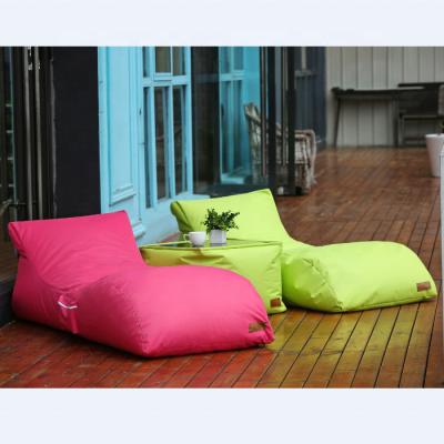 China Single Outdoor Sofa Comfort Furniture Lounge Beach Sofa Bed Pool Bean Bag Chair Waterproof Sun Anti-UV for sale