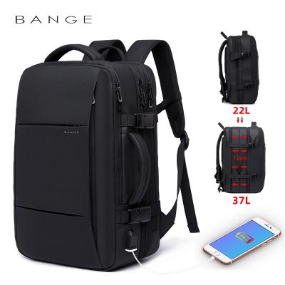 China With Wholesale Men's 15.6 Inch USB Laptop Large Capacity Polyester Waterproof Laptop Bag For Travel School Laptop Custom Backpack for sale