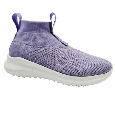 China Custom Unique Design Waterproof Knitted Lightweight Boys Running Sneakers Girls Waterproof Walking Shoes For Kids for sale