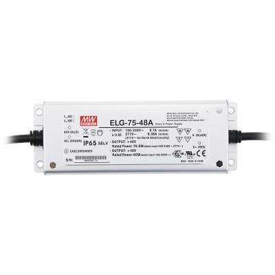 China Waterproof Led Driver Mean Well ELG-75-48A-3Y 48v 75w Waterproof Led Driver Ip65 for sale