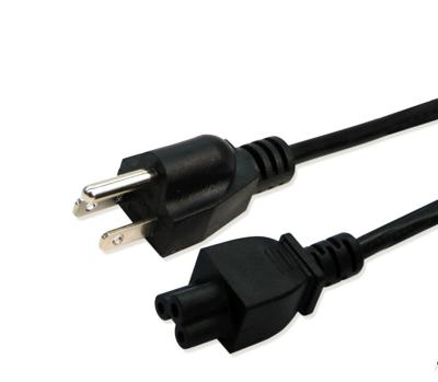 China American 10A/16A  3pin black  power cable  0.5m-10m copper power cord for sale