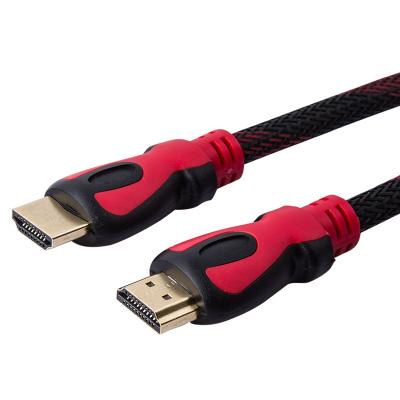 China Durable Insulator Black Pin Gold HDMI Cable 10FT NYLON HDMI 1.4 Cable For TV for sale