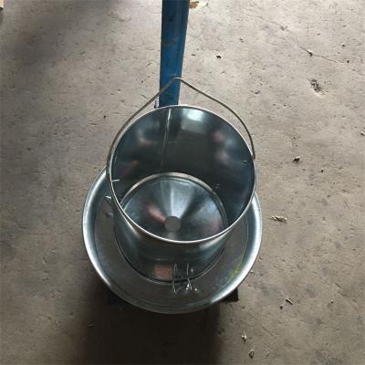 China Easily Assembled Hot Sale Animal Farm Feeder Galvanized Chicken Hanging Feeder For Poultry Farm Equipment for sale