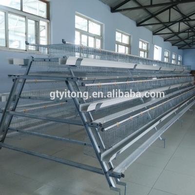 China Save Space A Type Poultry Cages For Hens With Egg Collection Machine Steel Layer Cages for sale