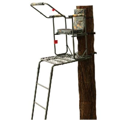 China Tree Stand Folding Hunting Ladder Steel Telescopic Stand With Seat Steel Hang On Tree Stand For Hunting Deer for sale