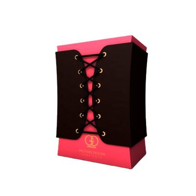 China Handmade High End Leather Perfume Gift Box Rose Cosmetic Packaging Box For 50ml Perfume Bottle With Box for sale