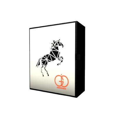 China Handmade Unique Horse Carving Perfume Paper Box Perfume Cosmetic Gift Box Luxury Perfume Box for sale