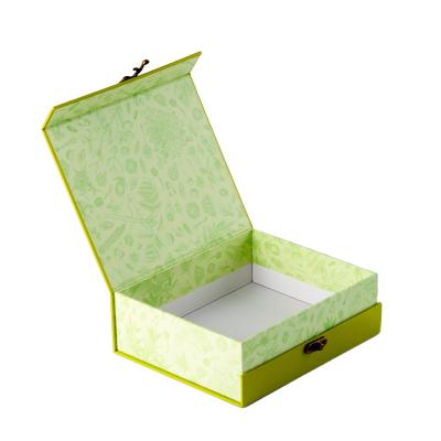 China Handmade Cosmetic Perfume Packaging Gift Box For 30ml 50ml 100ml Magnetic Closure Drawer Box Lock Perfume Box for sale