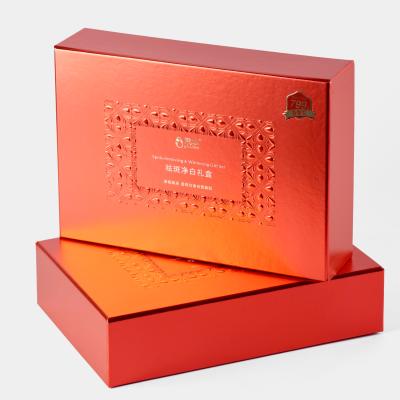 China Handmade Cosmetic Colored Packaging Box Skin Care Paper Box Folder Custom Perfume Atomizer Box for sale