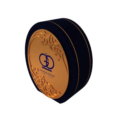 China Handmade Luxury Custom Cosmetic Packaging Paper Box Round Shape Gift Box Christmas Gift Box for sale