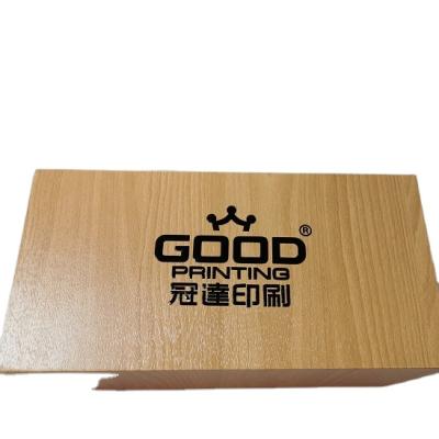 China Wooden Box Logo Design Rigid Gift Box Custom Handmade Top Selling Magnetic Wine Packaging for sale