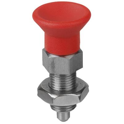 China Industry K0338.0220684 M12x1.5 Red Indexing Cap Knob Stainless Steel Plunger Indexing Pin for sale