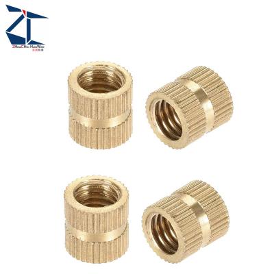 China Heavy Industry Embedment Nuts Assortment Kit Female Thread Brass Knurled Threaded Insert Brass Insert Nut for sale