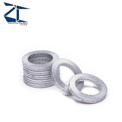 China Twice Stainless Steel Industrial Equipment Self Locking Combination Nord Lock Washer Anti Return Lock Washer for sale