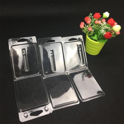 China Low cost high quality PVC available PET clear folding clamshell blister box insert card blister packaging for sale