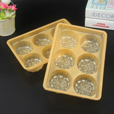 China Biodegradable Custom Disposable Frozen PET Packaging Blister Box 12 Compartments Food Blister Tray for sale