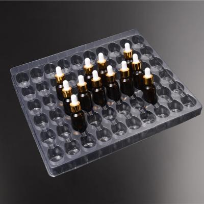 China OEM Custom Service Wholesale Disposable Plastic Case 60 Grid Transparent Cosmetics Blister Insert Tray Packing Box for sale