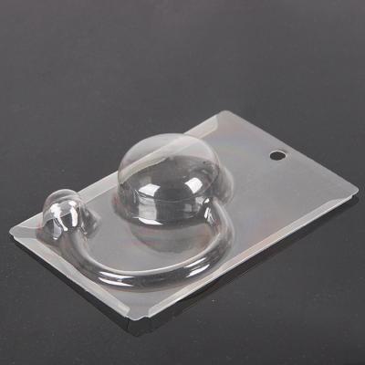 China China Manufacturer Wholesale Baby Pacifier Disposable Transparent PVC Marginal Punch Card Blister Box Three Times for sale