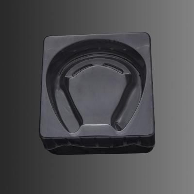 China Household Products Vacuum High Quality Custom Disposable Black Plastic Blister Tray For Massage Instrument for sale