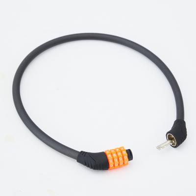 China China Manufacture Durable Professional Bike Small High Security 4 Digit Cable Lock for sale