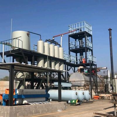 China CE Approved Waste Oil Recycling Plant to Convert Plastic Oil Flow 3-30T/D to Base Oil for sale