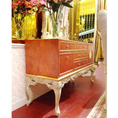 China YB66 solid wood door drawer French country antique furniture small sideboard / luxury solid wood sideboard cabinet for sale