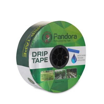 China Pandora Custom 1.38/2/3 Flow Rate Garden Drip Irrigation Design Drip Tape 16mm With Flat Emitter for sale