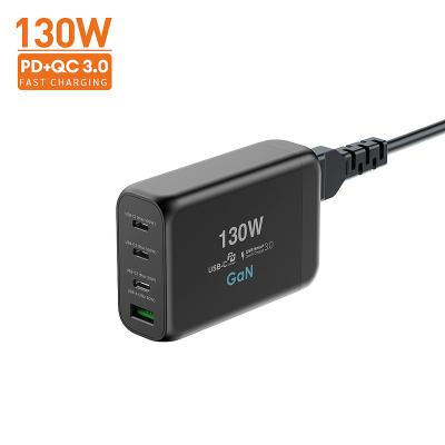 China Hot Fast Portable Type-C PD 130W QC GAN Chargers Mobile Phone 100W USB C Travel Adapters Multifunctional Charging Mobile Phone Trend for sale