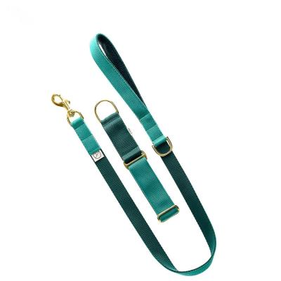 China New Sustainable Pet Products Luxury Dog Collar and Lead Sets Adjustable Pet Collars with Matching Leash for sale