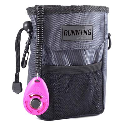 China Viable dog treat training pouch bag, including holding belt and adjustable shoulder strap, dog bowl and training clicker with hook for sale