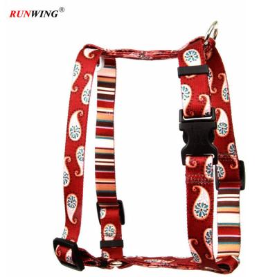 China Personalized Pet Products Fashion Custom Printed Dog Harness NO-Pull Freedom Adjustable Step-in Dog Harness for sale