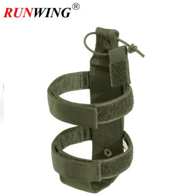 China Eco-friendly Nylon Outdoor Minimalist Tactical Molle Water Bottle Holder Kettle Pouch Belt Bottle Carrier for sale