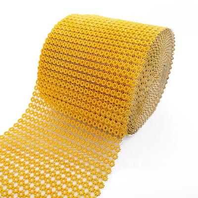 China Use with 20 Rows Shiny Mesh Donut Wholesale Easy Gold Plastic Transfer Balance for Art Floral Accessories for sale