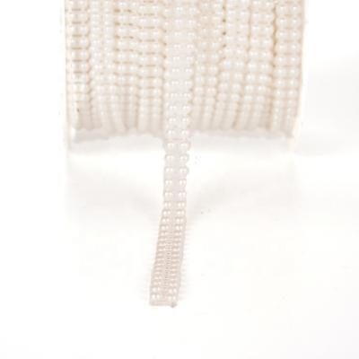 China Use With Easy Wholesale Ivory White Plastic Rhinestone Bead Band Maker Quilted Chain For Decor for sale