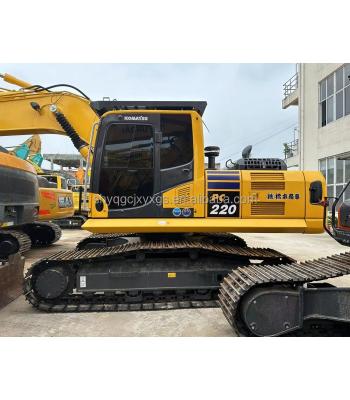 China Second-hand Machine Komatsu PC220 /PC200 machinery Hydraulic crawler backhoe 22 ton excavadora used komatsu excavator 0.98MÂ³ for sale